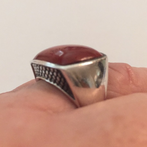 🍁Sterling Ring🍁Burnt Orange/Brownish🍁Stone🍁 - Picture 8 of 8